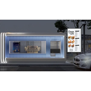Single Outdoor QSR Drive-thru Menu Boards