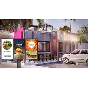 Outdoor Drive-Thru Menu Boards for fast food sotre