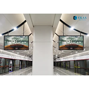 train station digital signage