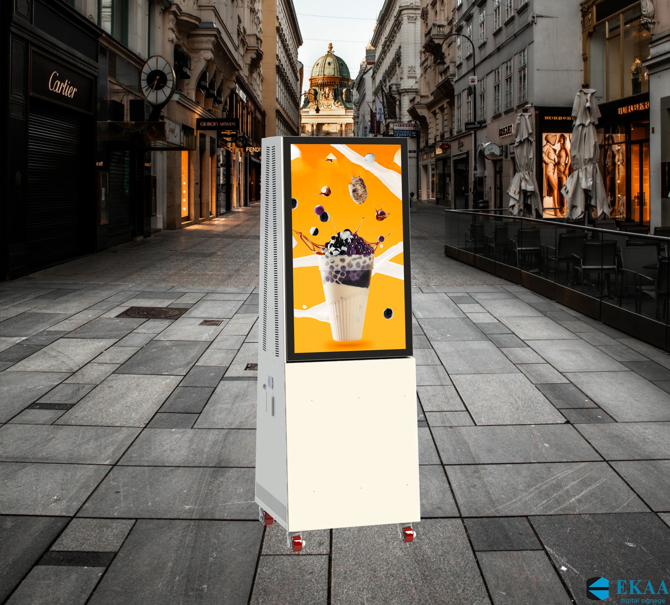 Battery type Outdoor Doublesided Displays manufacturer-EKAA