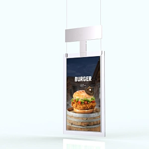 Ultra-thin hanging ceiling displays