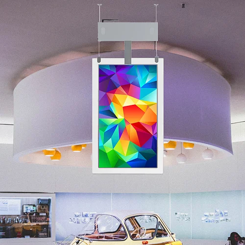 Ultra-thin ceiling mounted display