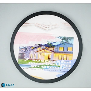 Round lcd displays for outdoor or indoor