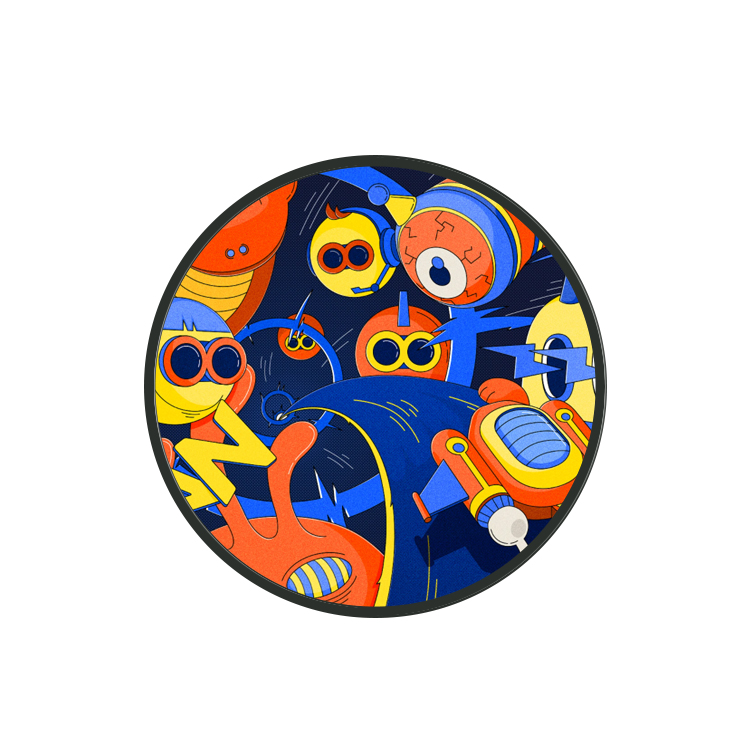 Round LCD Displays for Outdoor or Indoor