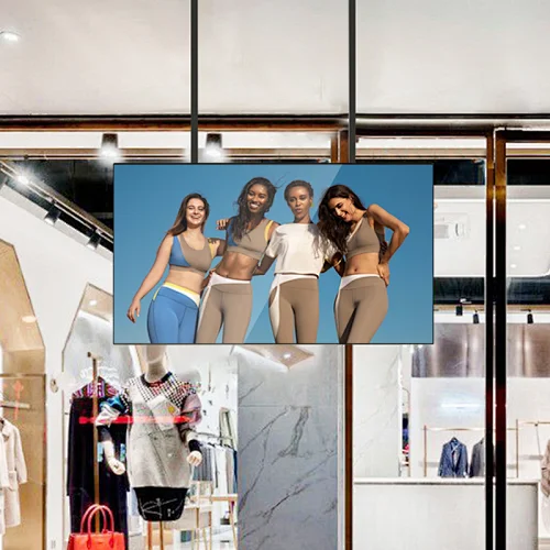 Single Sided High Brightness window facing displays