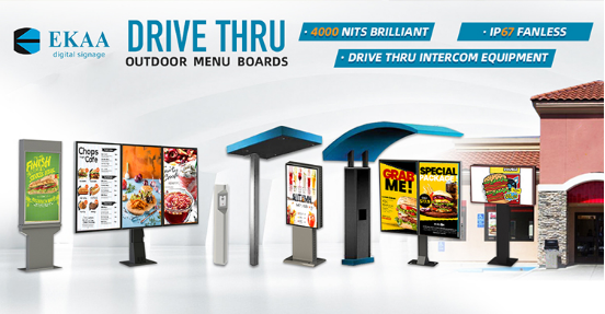 drive thru outdoor menu boards