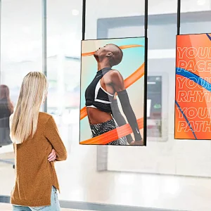 Single Sided High Brightness window facing displays
