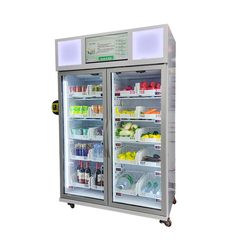 Micron Office vending machine Smart Fridge Double Door