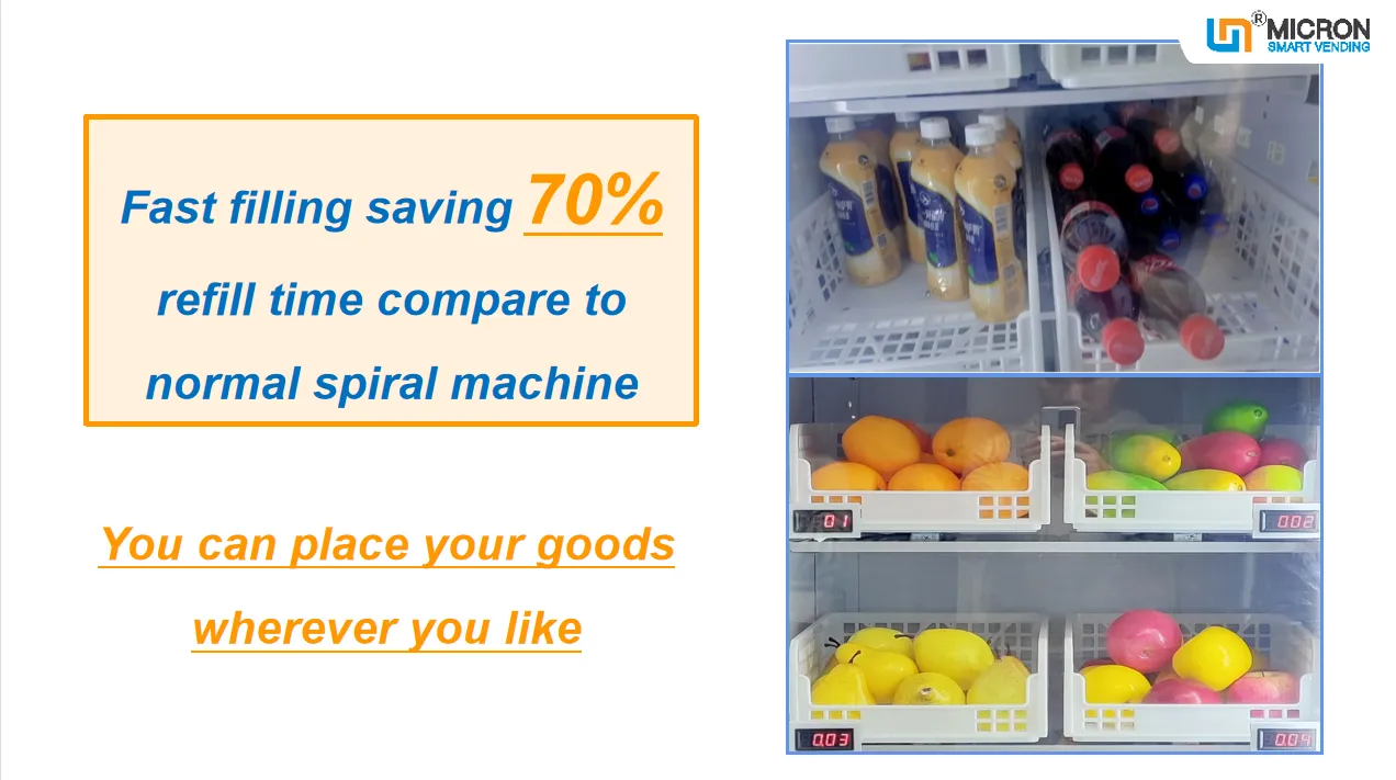 Vegetable egg fruit vending machine, frozen meat vending machine, vending machine in the unmanned store, vending machine