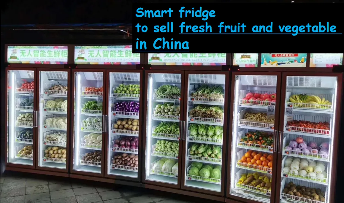 Micron smart fridge farm product vending machine in China Vegetable egg fruit vending machine, frozen meat vending machine, vending machine in the unmanned store, vending machine