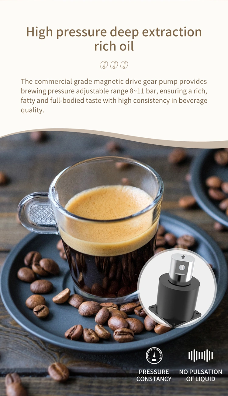 micron tabletop small coffee vending machine high pressure and deep extraction coffee