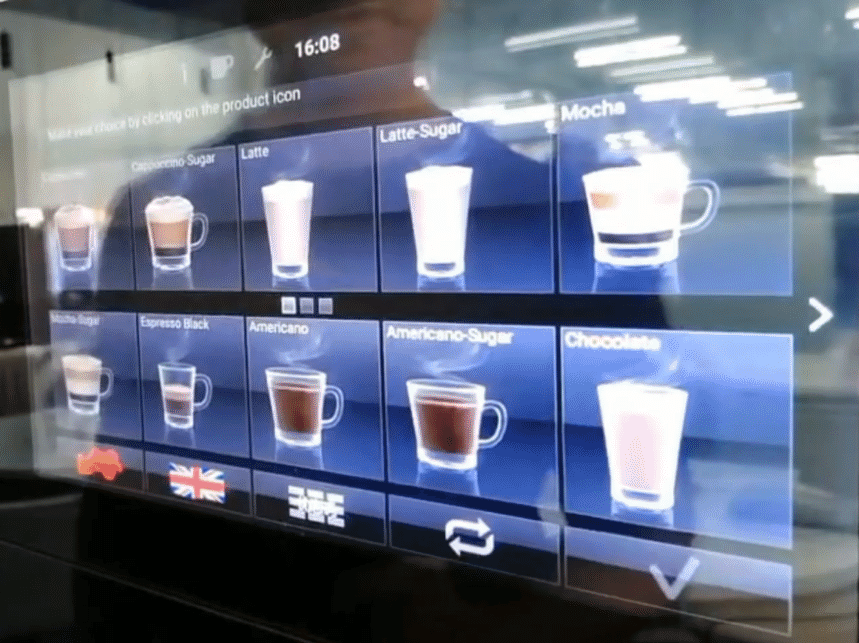 Customized Coffee from a coffee vending machine