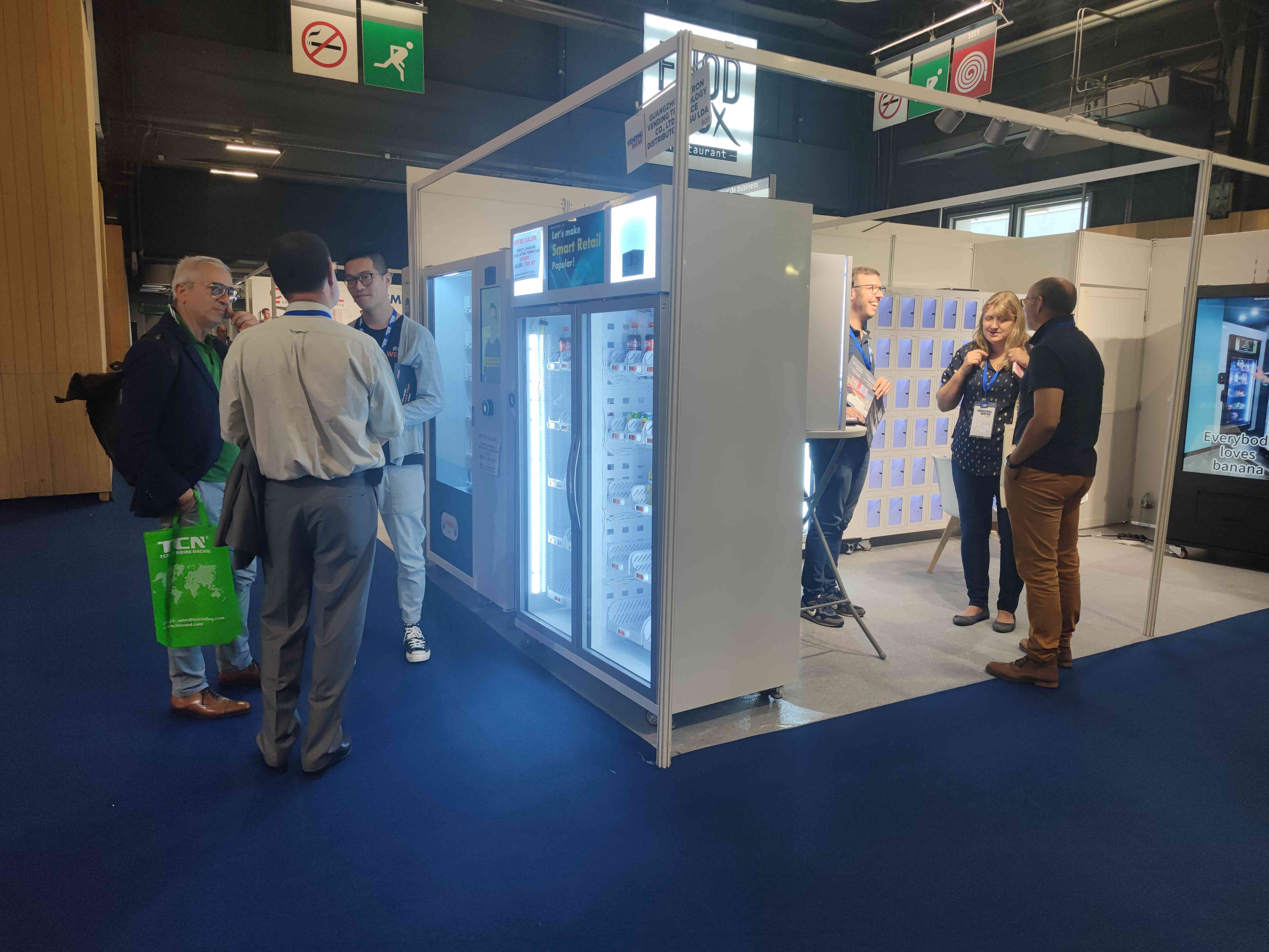 WEIMI mini wall-mounted vending machine at Vending Show 2023, Paris