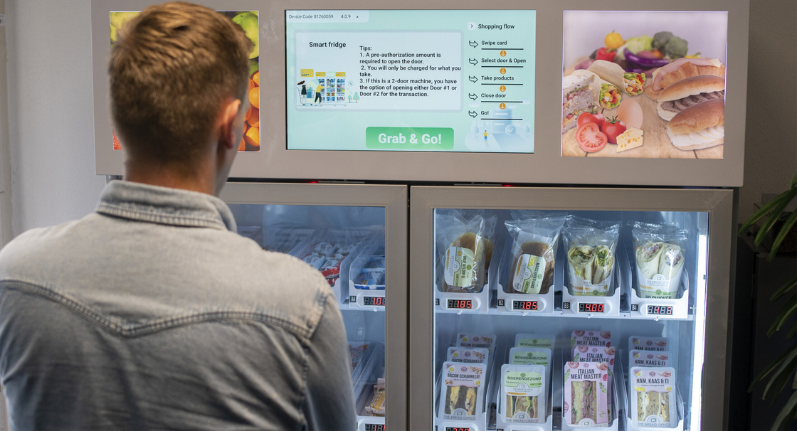 Micron Office vending machine Smart Fridge Double Door