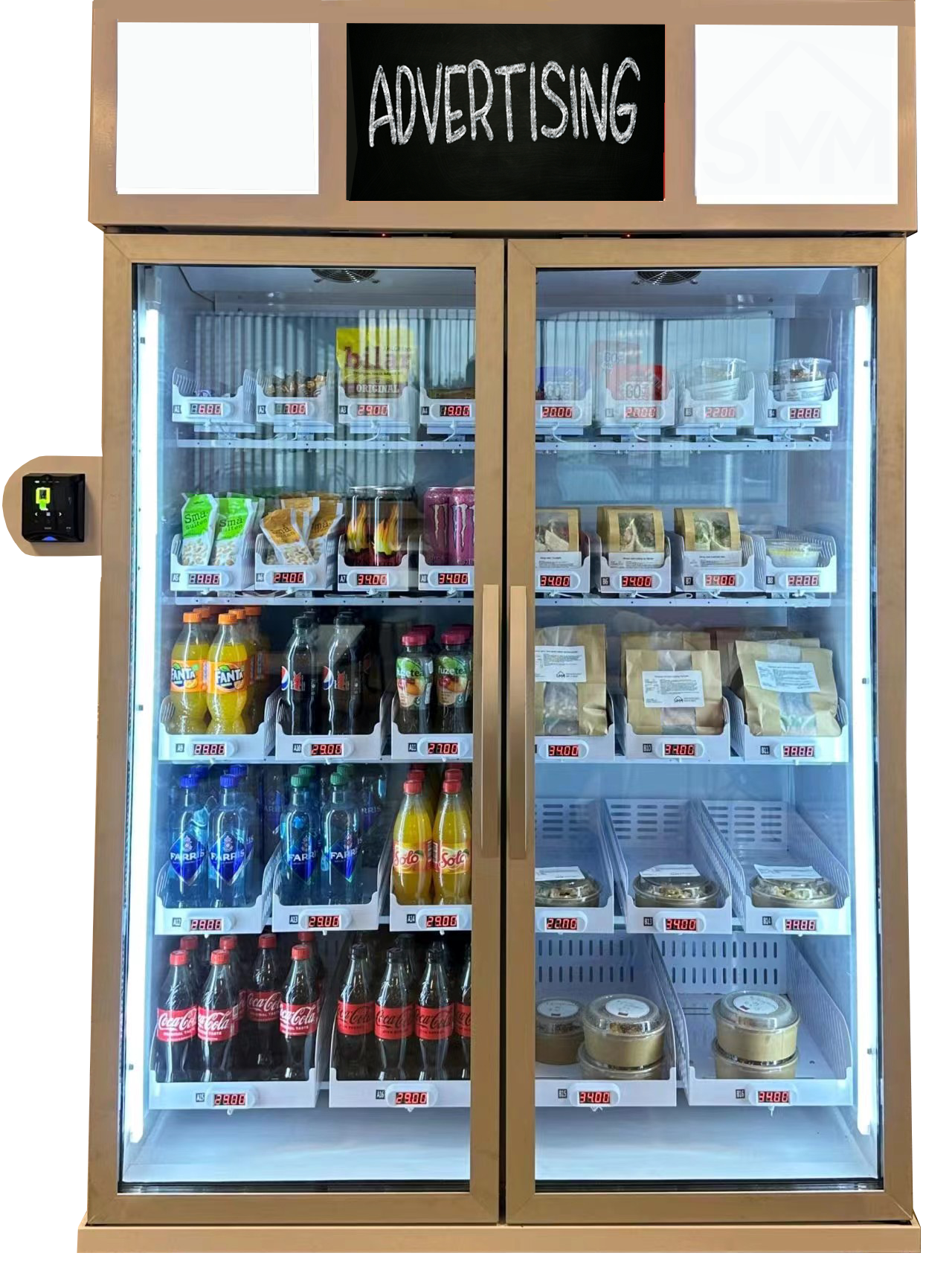 Micron Office vending machine Smart Fridge Double Door