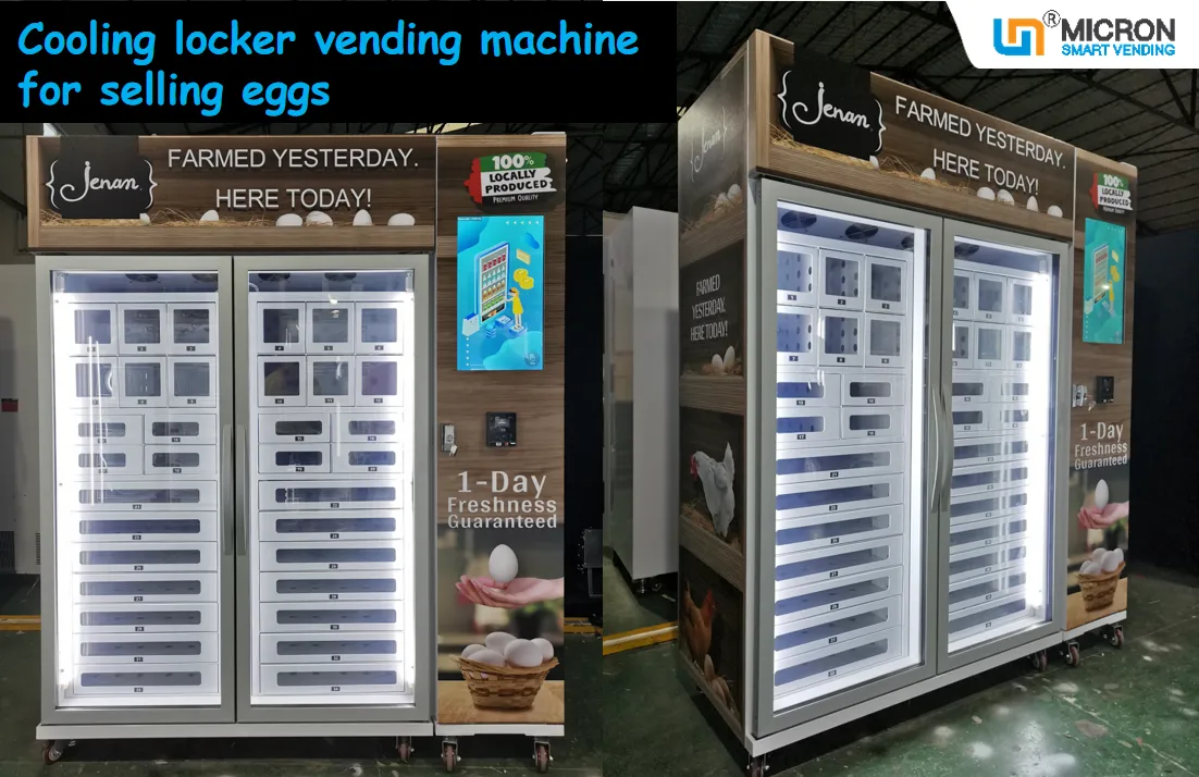 Micron egg vending machine in USE