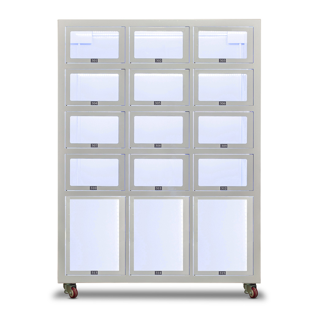 Micron flower vending machine offers custom locker sizes to accommodate various flower arrangements and sizes
