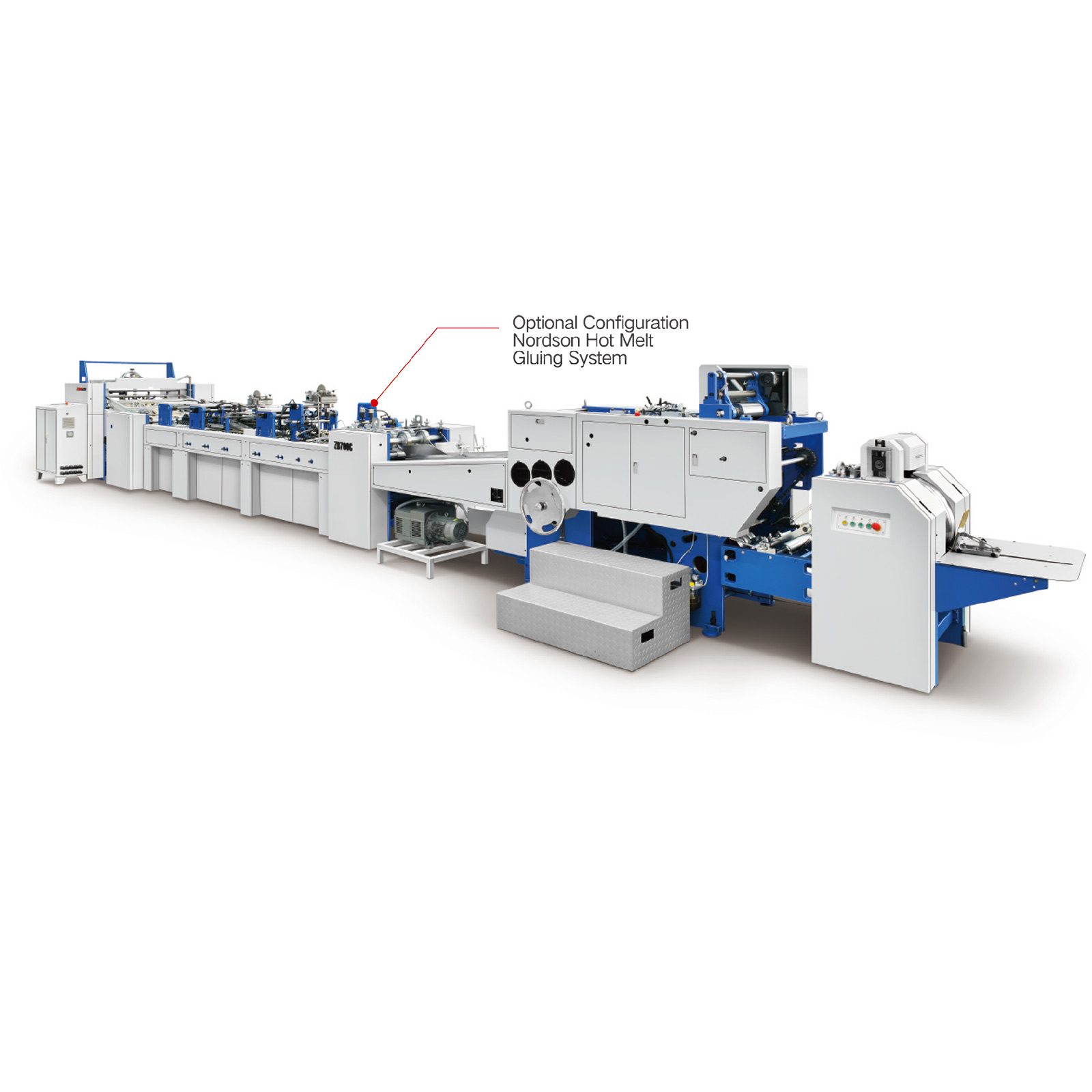 sheet feeding paper bag making machine