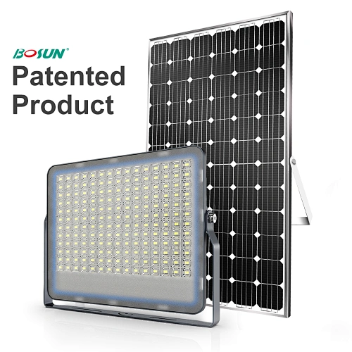 Solar Flood Light in Tri-colors with Sensor