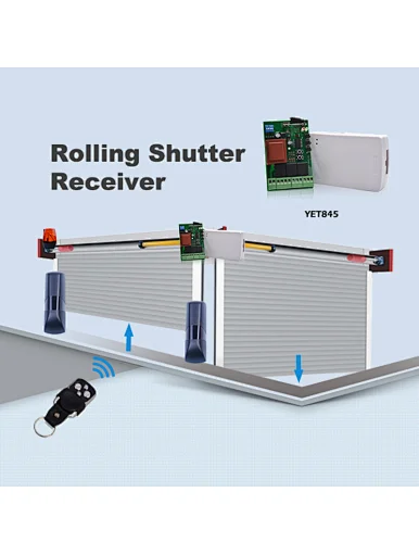 rolling shutter tubler moter receiver with remote
