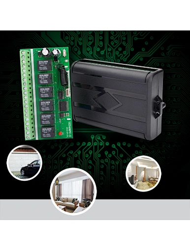 Remote wireless transmitter receiver available for electric doors and windows