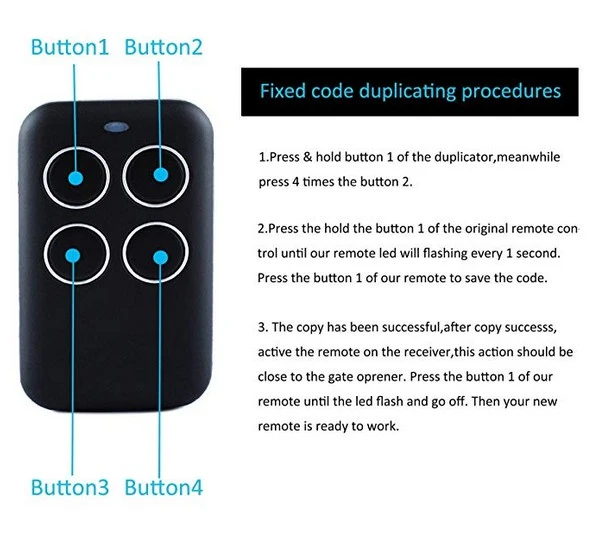 universal garage door opener remote