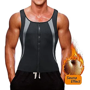 Workout Men Neoprene Sauna Weight Lifting Slimming Sweat Shirt Shaper Waist Trimmer Vest