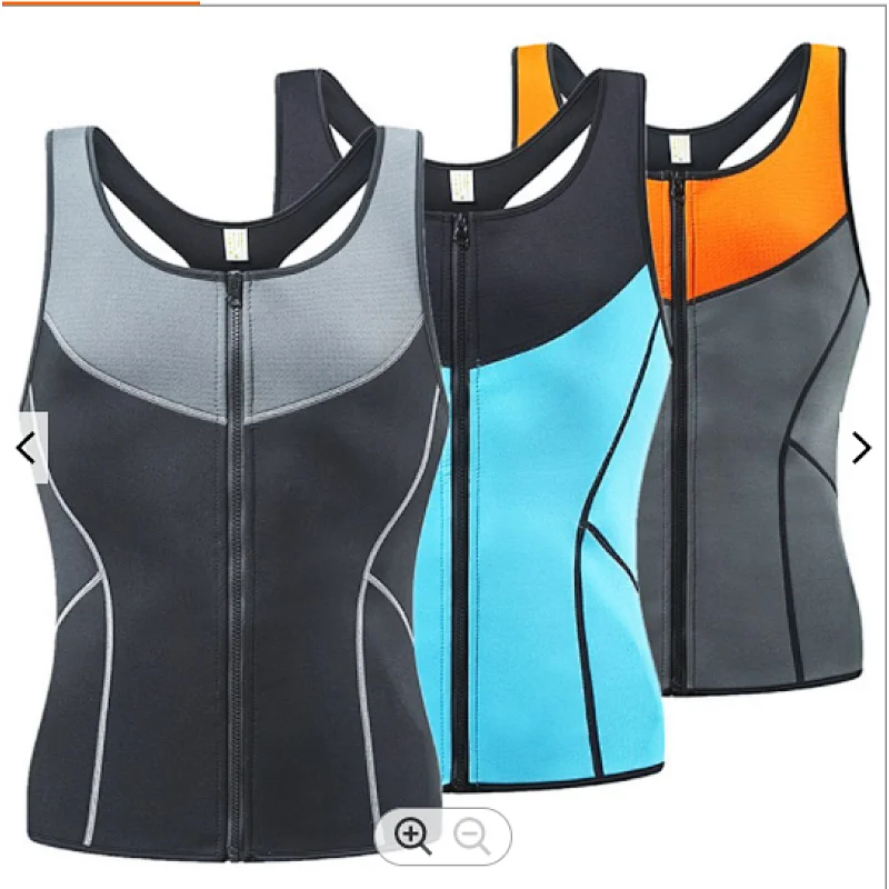 Workout Men Neoprene Sauna Weight Lifting Slimming Sweat Shirt Shaper Waist Trimmer Vest