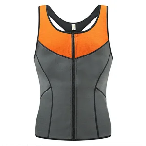 Workout Men Neoprene Sauna Weight Lifting Slimming Sweat Shirt Shaper Waist Trimmer Vest
