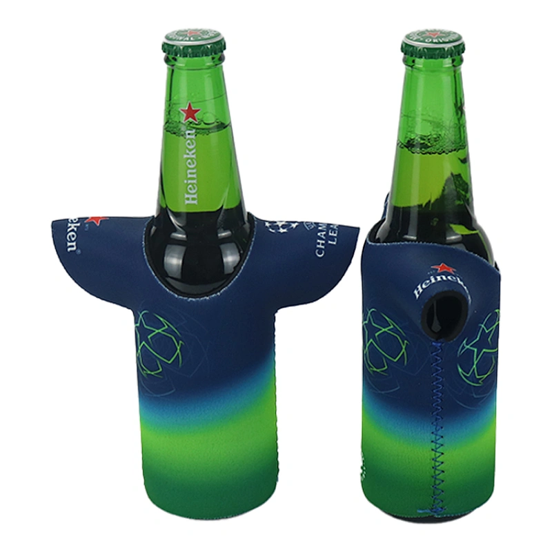 2021 hot selling neoprene new design red shirt wine bottle cooler promotional