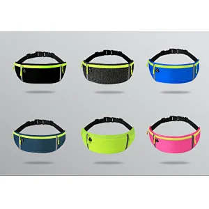 Lycra three pocket sport waist bag