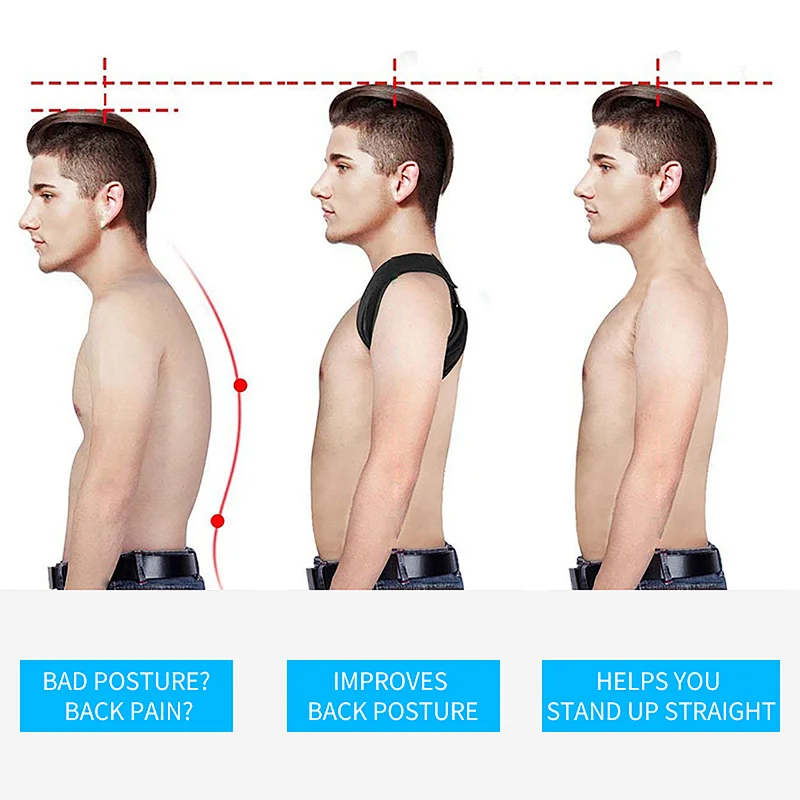 HotSale men women Adjustable Magnetic Posture Corrector Corset Back Support Belt Lumbar Support Sports Safety Straight Corrector