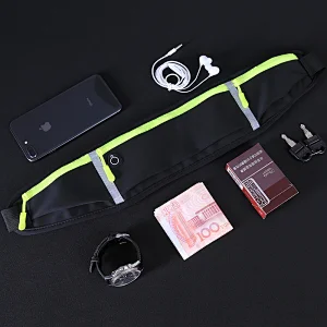 Lycra three pocket sport waist bag