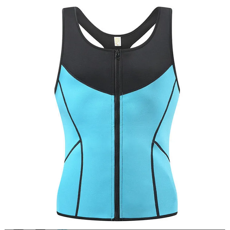 Workout Men Neoprene Sauna Weight Lifting Slimming Sweat Shirt Shaper Waist Trimmer Vest