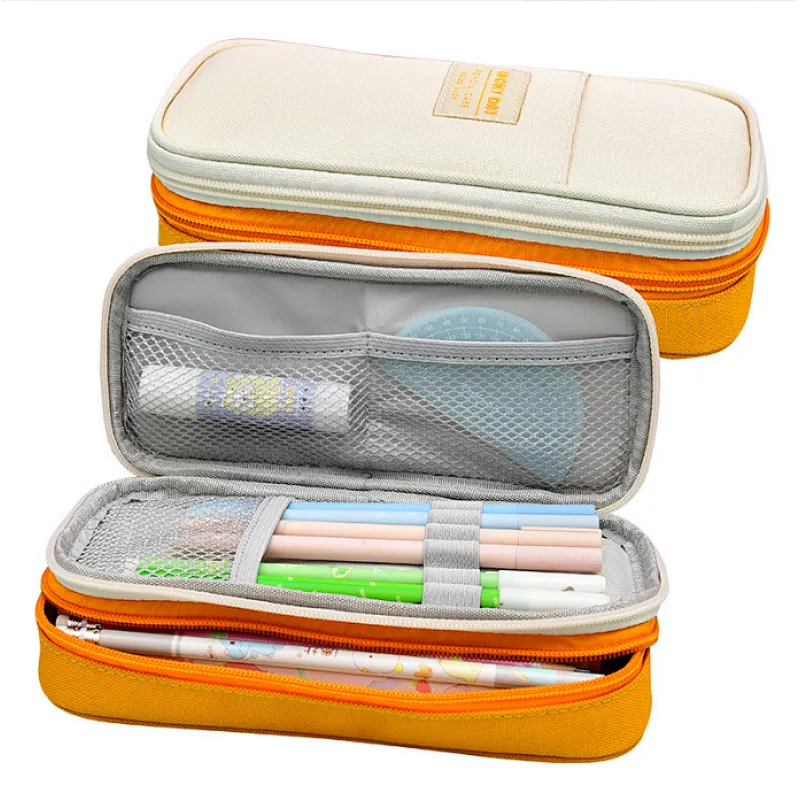 Canvas writing case large penbag