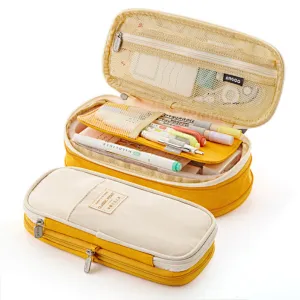 Canvas writing case large penbag