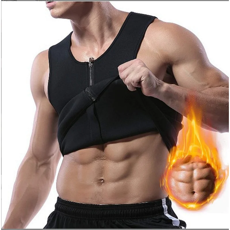 Outdoor Hot Men Shaper Sports Fitness Sweat Corset Vest Neoprene Corset