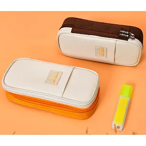 Canvas writing case large penbag