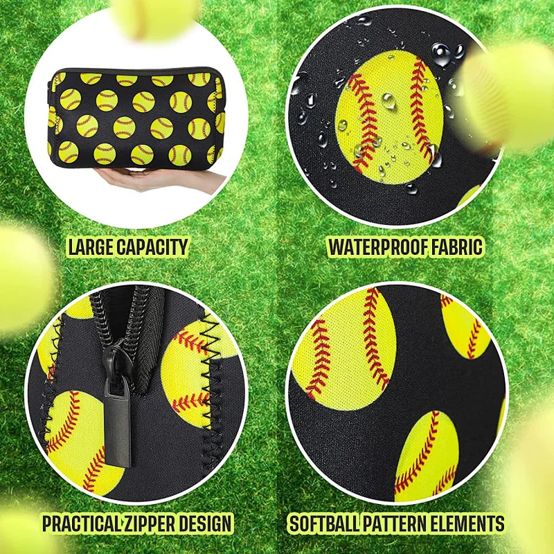 Whosale small handbags custom zipper cosmetic purse case neoprene travel organizer bag mini makeup pouch