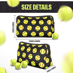 Whosale small handbags custom zipper cosmetic purse case neoprene travel organizer bag mini makeup pouch