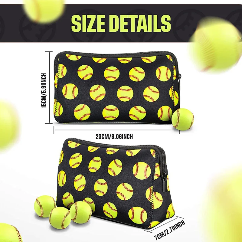 Whosale small handbags custom zipper cosmetic purse case neoprene travel organizer bag mini makeup pouch
