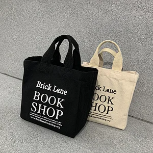 Reusable blank canvas tote bag women shopping bags with custom logo