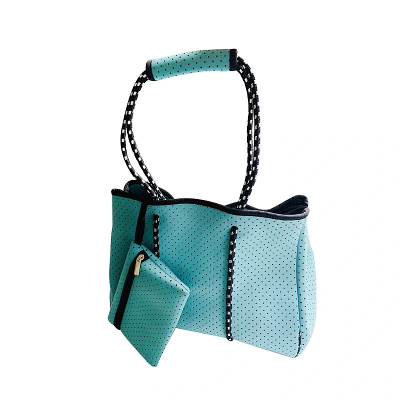 Big Capacity Handbag Square Perforated Bag Fashion Quality Handbag Women Lady Zipper & Hasp Nylon Ho