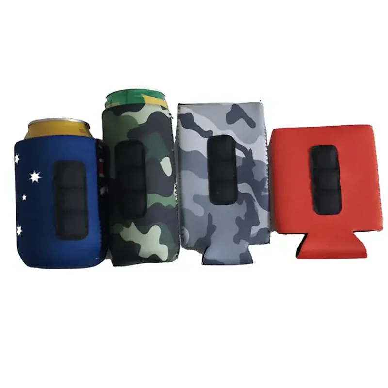 Popular Slim Can Custom Stubby Coolers Neoprene Magnetic Stubby Holder