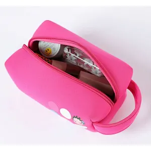 Whosale small handbags custom zipper cosmetic purse case neoprene travel organizer bag mini makeup pouch