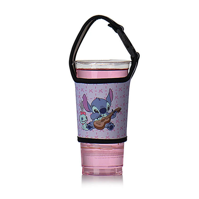 Reusable Cotton Material Drink Cup Carrier Coffee Beverage Holder with Handle Milk Tea Pocket