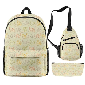 New Cartoon Cute Backpack Casual Large Capacity Travel School Backpack Bag