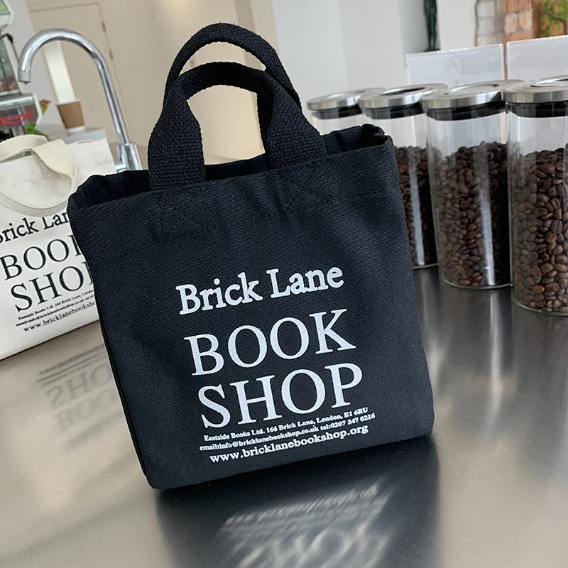 Reusable blank canvas tote bag women shopping bags with custom logo