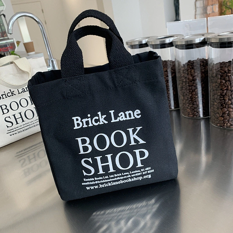Reusable blank canvas tote bag women shopping bags with custom logo