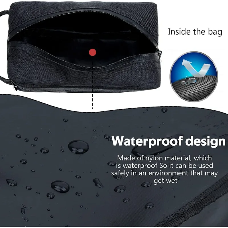 Travel Toiletry Bag for Women and Men, Water-resistant Shaving Bag for Toiletries Accessories